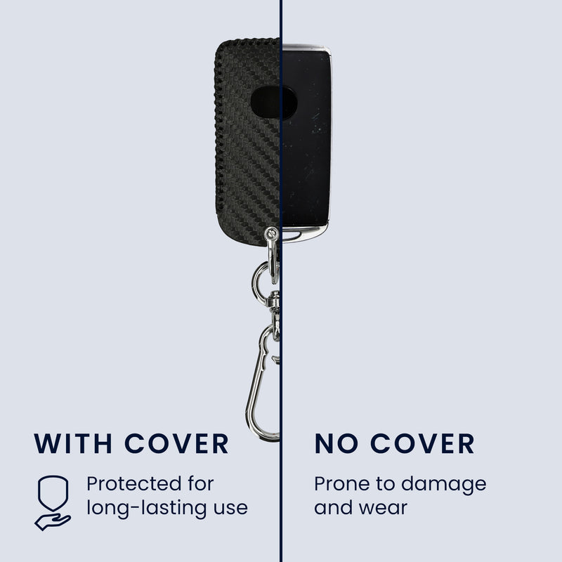 kwmobile Autoschlüssel Hülle kompatibel mit Mazda 3-Tasten CX30 CX50 CX60 CX90 MX-30 Cover - Schlüsselhülle mit Schlüsselring