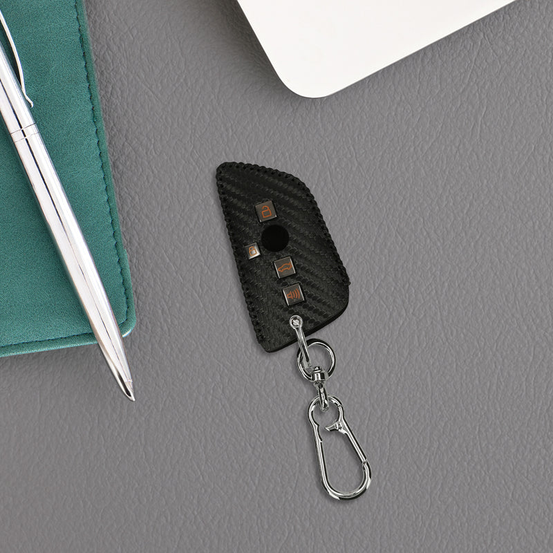kwmobile Autoschlüssel Hülle kompatibel mit BMW 3-Tasten Smart Key Autoschlüssel Cover - Schlüsselhülle mit Schlüsselring