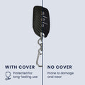 kwmobile Autoschlüssel Hülle kompatibel mit MG 3-Tasten ZS MG4 MG5 MG6 Cover - Schlüsselhülle mit Schlüsselring