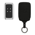 kwmobile Kunstleder Autoschlüssel Cover kompatibel mit Renault 4-Tasten Smartkey Autoschlüssel (nur Keyless Go) Hülle - Schutzhülle mit Schlüsselring