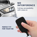 kwmobile Kunstleder Autoschlüssel Cover kompatibel mit Renault 4-Tasten Smartkey Autoschlüssel (nur Keyless Go) Hülle - Schutzhülle mit Schlüsselring