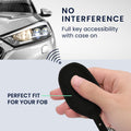 kwmobile Kunstleder Autoschlüssel Cover kompatibel mit Peugeot Citroen 3-Tasten Smartkey Autoschlüssel (nur Keyless Go) Hülle - Schutzhülle mit Schlüsselring
