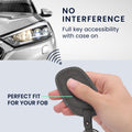 kwmobile Kunstleder Autoschlüssel Cover kompatibel mit MG 3-Tasten ZS MG4 MG5 MG6 Hülle - Schutzhülle mit Matte-Finish und Schlüsselring