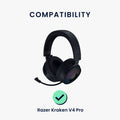 kwmobile Ohr Polster für Razer Kraken V4 X / V4 / V4 Pro Ohrpolster Ersatz Kopfhörer Ersatzteile Kopfhörer Ersatzpolster Over Ear Headphones