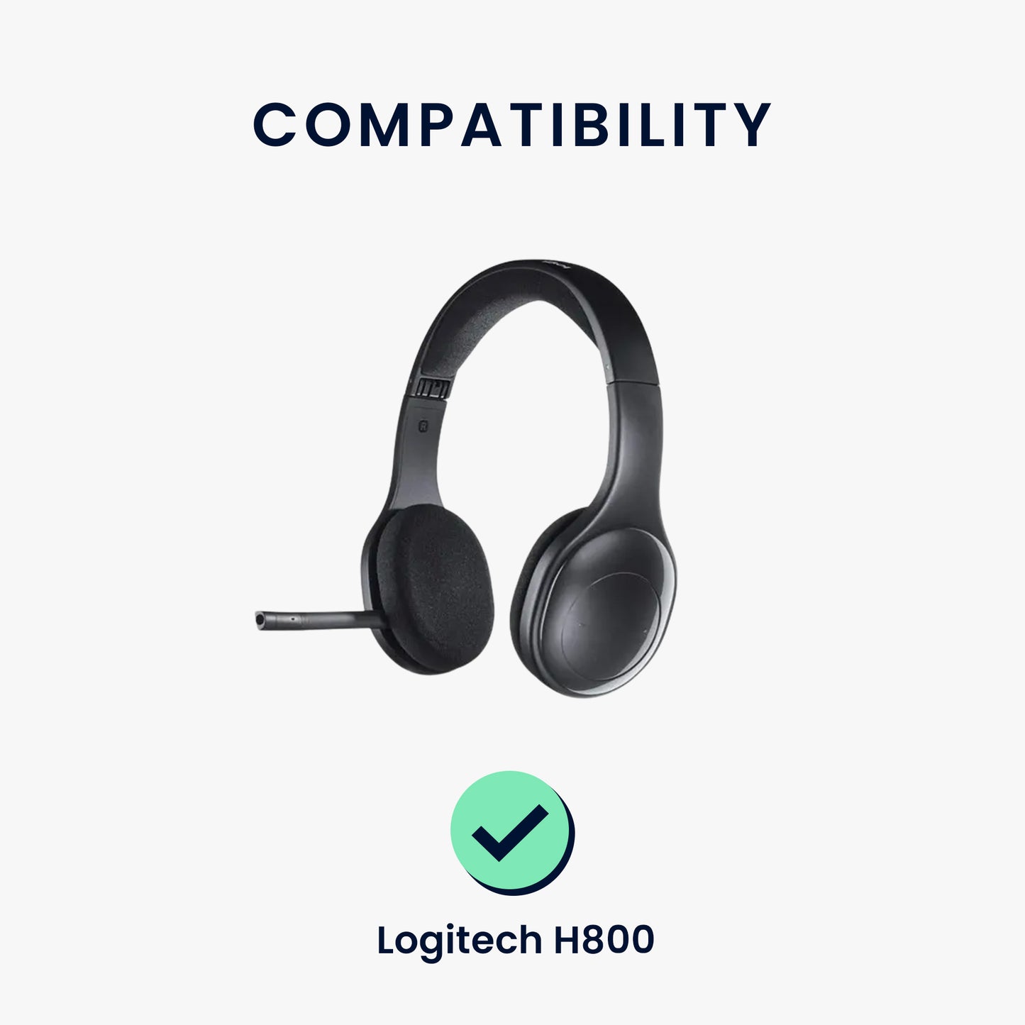 kwmobile Ohr Polster für Logitech H800 Kopfhörer Ersatzteile Over Ear Headphones