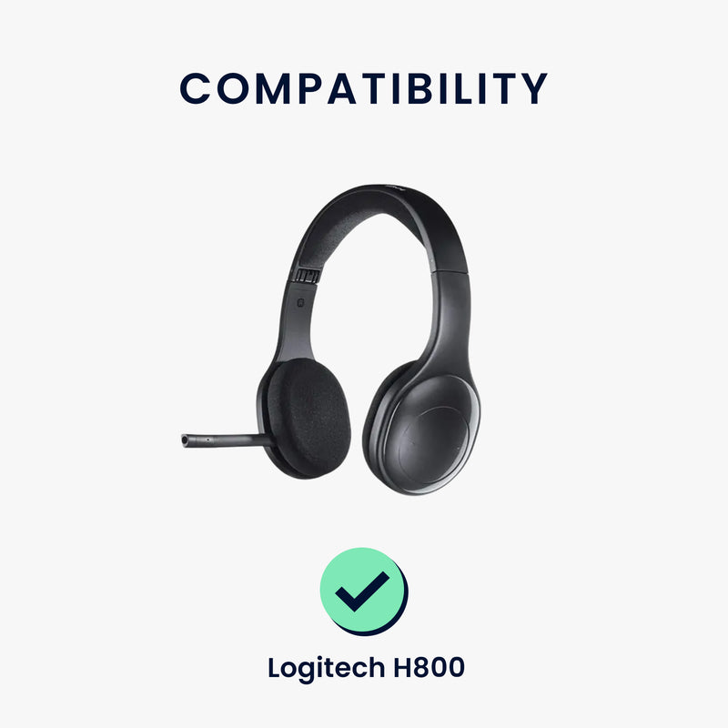 kwmobile Ohr Polster für Logitech H800 Kopfhörer Ersatzteile Over Ear Headphones