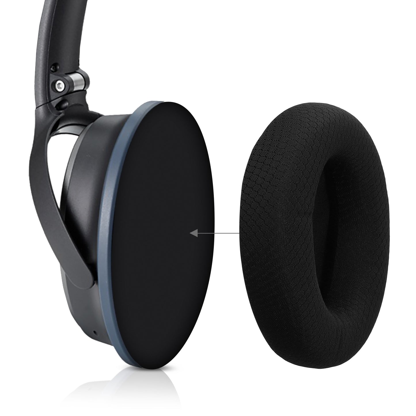 kwmobile Ohr Polster für Razer Kraken V4 X / V4 / V4 Pro Ohrpolster Ersatz Kopfhörer Ersatzteile Over Ear Headphones