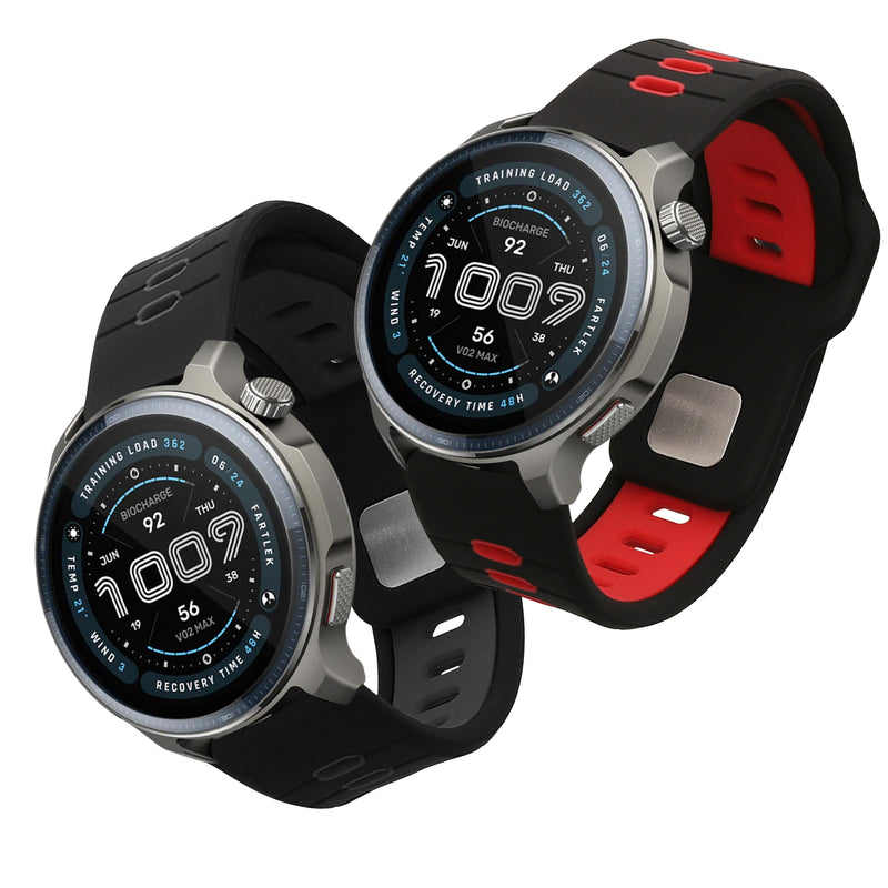 kwmobile Uhrenarmband für 22mm Amazfit Bip 6 / Bip 5 Unity / Bip 5 / GTS 3 / Balance 2 / Helio Strap Armband Fitnesstracker Band Set Ersatzarmband Smartwatch