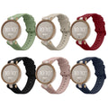 kwmobile 6x Sportarmband kompatibel mit Garmin Lily Sport Armband - Großes Set Smartwatch Armband in verschiedenen Farben Mehrfarbig  