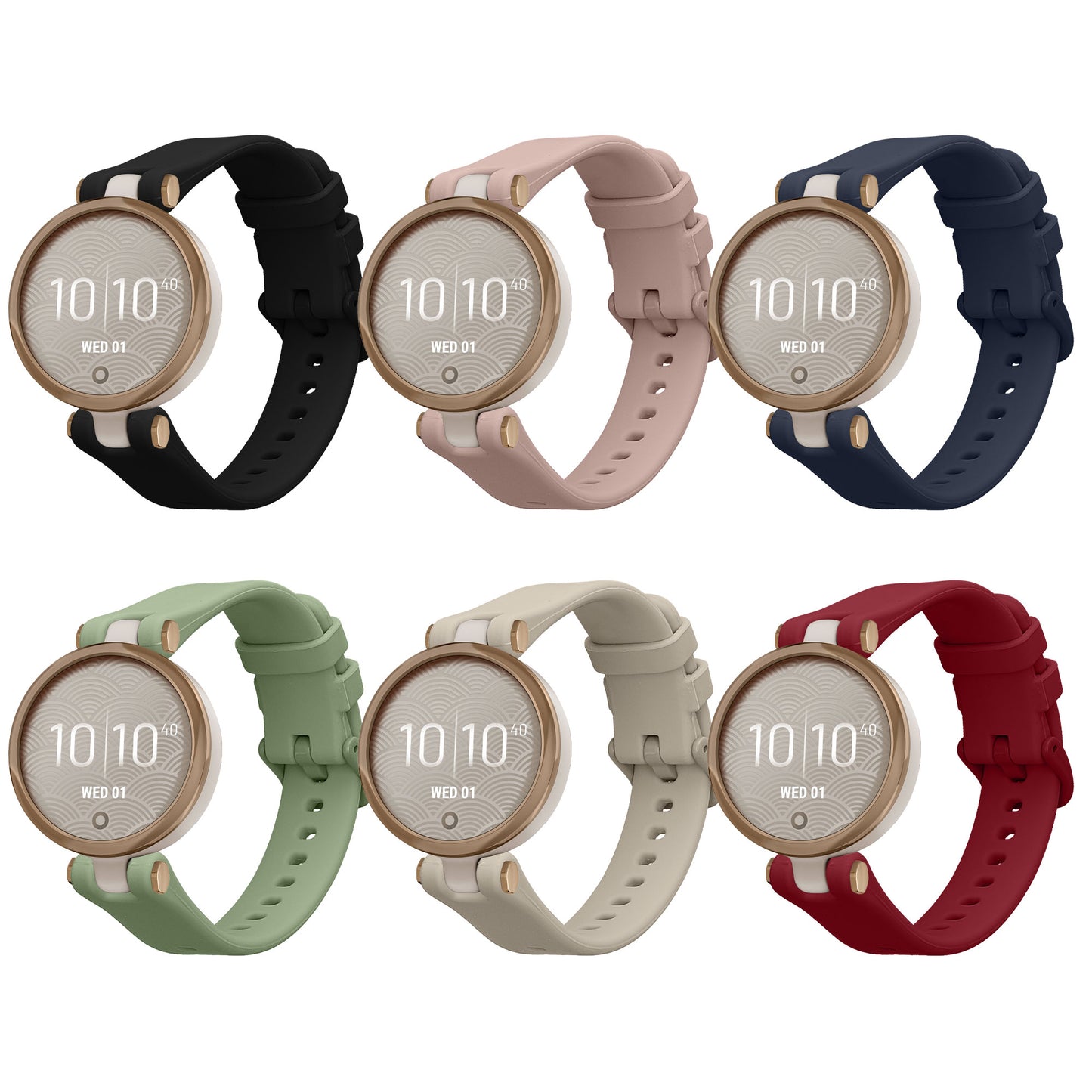 kwmobile Sportarmband kompatibel mit Garmin Lily Sport Armband - Großes Set Smartwatch Armband