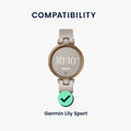 kwmobile Sportarmband kompatibel mit Garmin Lily Sport Armband - Großes Set Smartwatch Armband