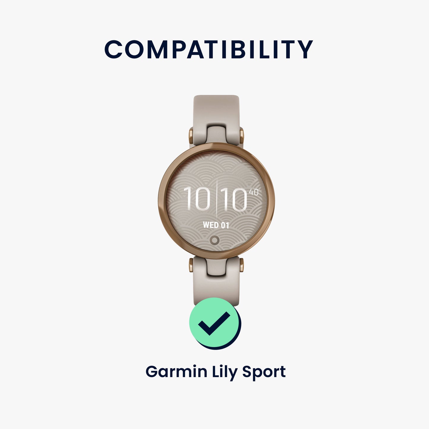 kwmobile Sportarmband kompatibel mit Garmin Lily Sport Armband - Großes Set Smartwatch Armband