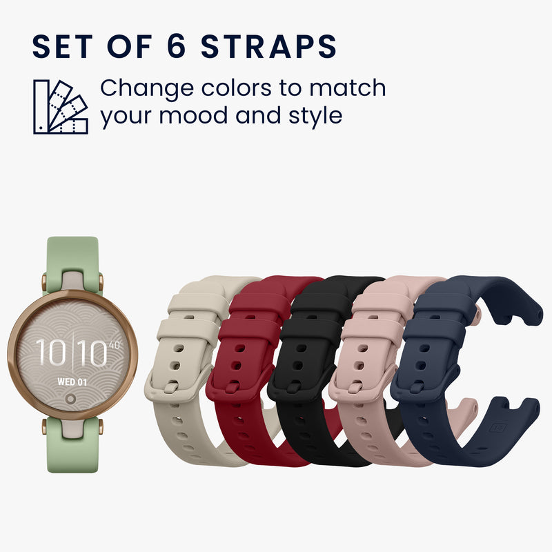 kwmobile Sportarmband kompatibel mit Garmin Lily Sport Armband - Großes Set Smartwatch Armband