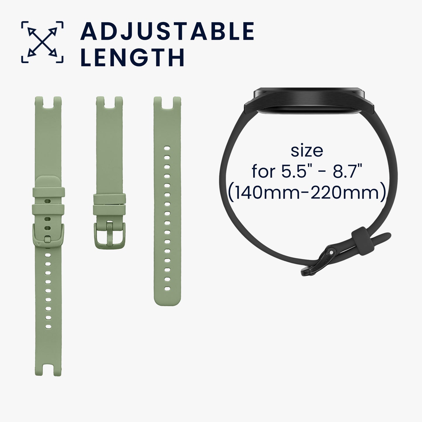 kwmobile Sportarmband kompatibel mit Garmin Lily Sport Armband - Großes Set Smartwatch Armband