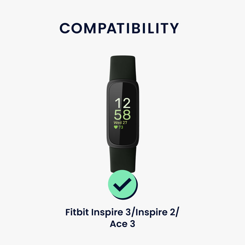 kwmobile Sportarmband kompatibel mit Fitbit Inspire 3 / Inspire 2 / Ace 3 Armband - Großes Set Smartwatch Armband
