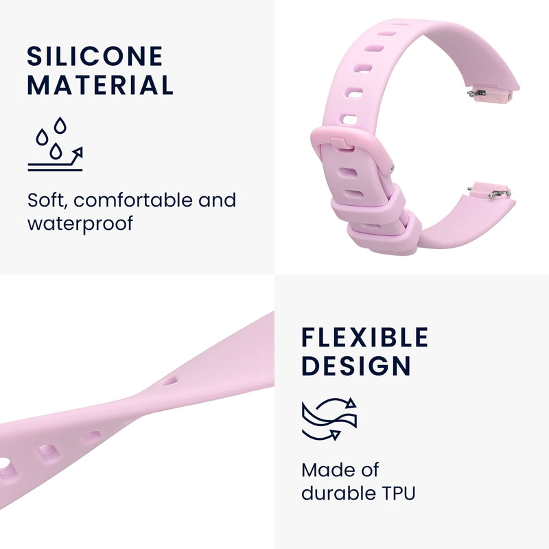 kwmobile Sportarmband kompatibel mit Fitbit Inspire 3 / Inspire 2 / Ace 3 Armband - Großes Set Smartwatch Armband