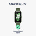 kwmobile Sportarmband kompatibel mit Huawei Band 10 / 9 / 8 Armband - Großes Set Smartwatch Armband