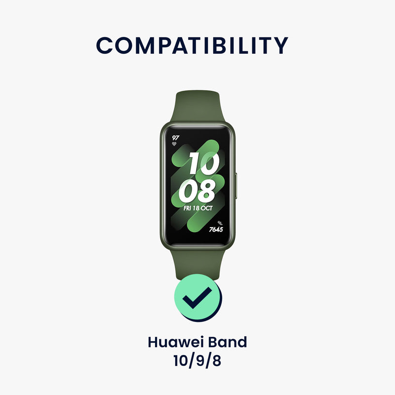 kwmobile Sportarmband kompatibel mit Huawei Band 10 / 9 / 8 Armband - Großes Set Smartwatch Armband