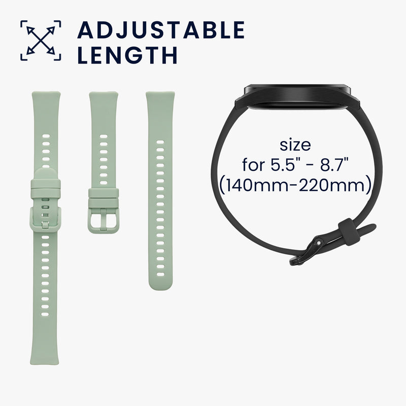 kwmobile Sportarmband kompatibel mit Huawei Band 10 / 9 / 8 Armband - Großes Set Smartwatch Armband