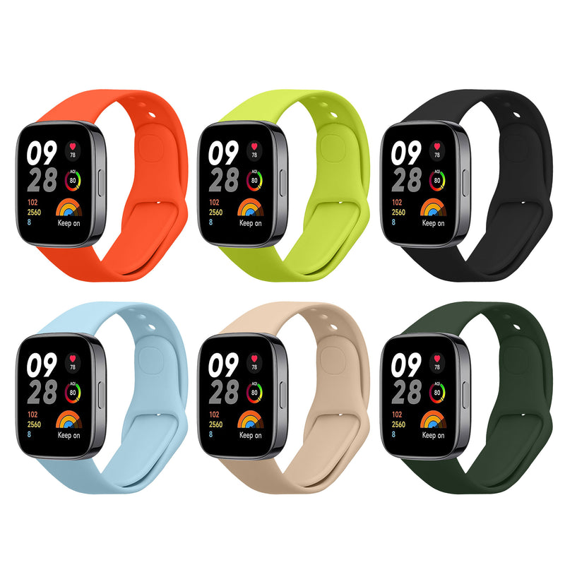 kwmobile Sportarmband kompatibel mit Xiaomi Redmi Watch 3 Active Armband Set Smartwatch Armband