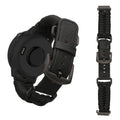 kwmobile Ersatzarmband geflochten kompatibel mit Garmin Vivoactive 6 / Vivoactive 5 / Venu Sq / Amazfit GTS / Bip 3 Armband Fitnesstracker Sportarmband aus PU Leder mit Uhrenverschluss