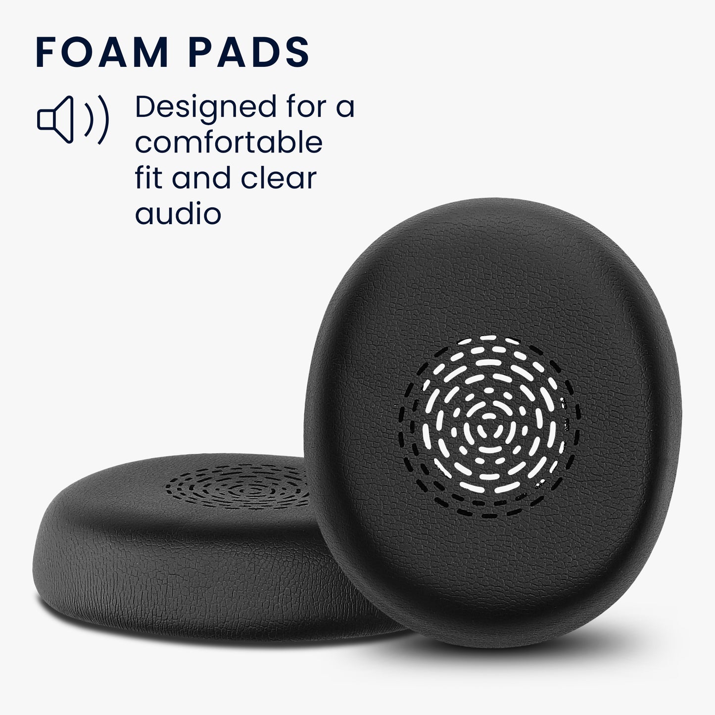 kwmobile Ohr Polster für Jabra Evolve 10 Ohrpolster Ersatz Kopfhörer Ersatzteile Over Ear Headphones