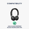 kwmobile Ohr Polster für Jabra Evolve2 65 / 65MS / Evolve2 40 / 40UC / Elite 45h Ohrpolster - Ersatz Ohrpolster - Kopfhörer Ersatzteile - Kopfhörer Ersatzpolster mit Cooling Effekt