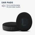 kwmobile Ohr Polster für Jabra Evolve2 65 / 65MS / Evolve2 40 / 40UC / Elite 45h Ohrpolster - Ersatz Ohrpolster - Kopfhörer Ersatzteile - Kopfhörer Ersatzpolster mit Cooling Effekt