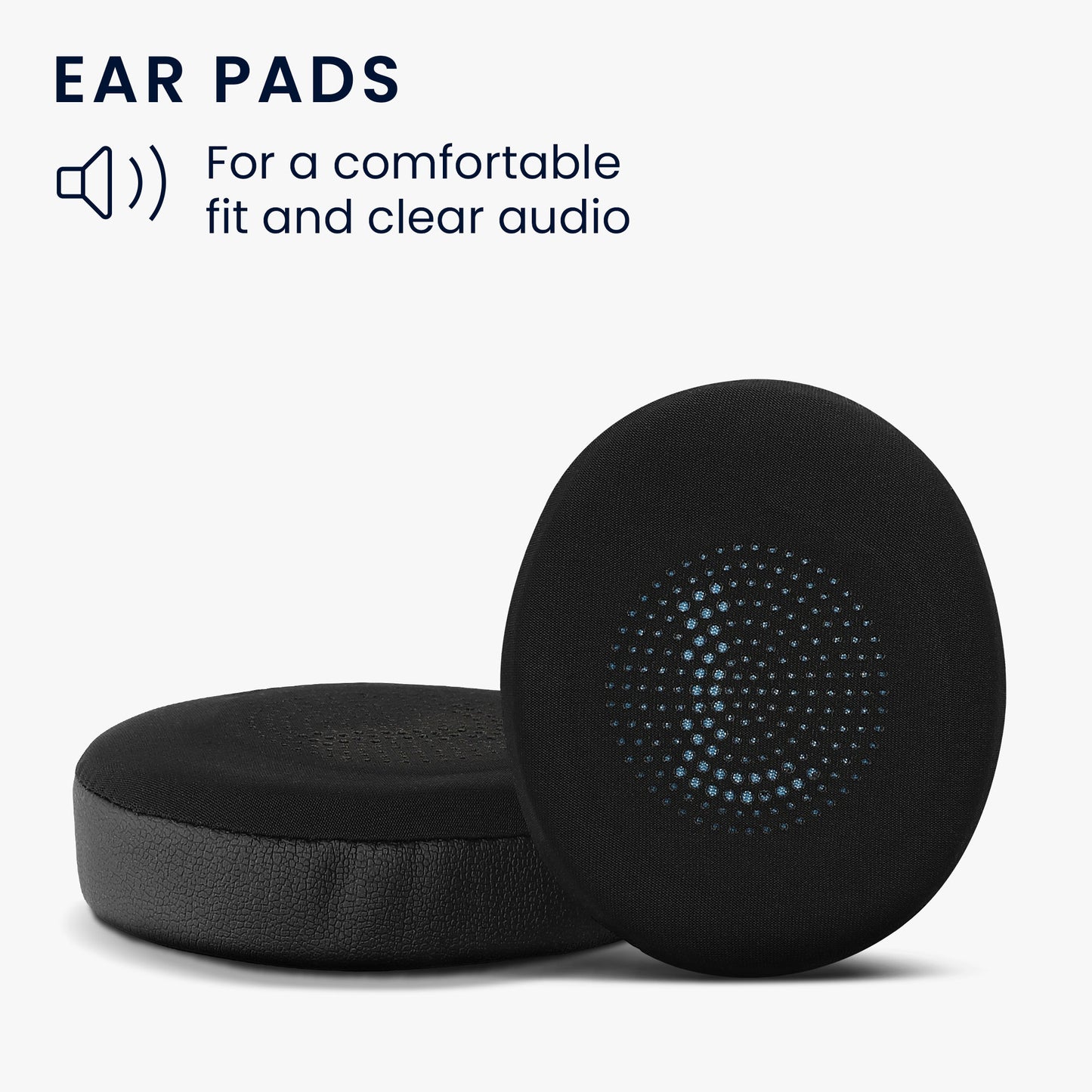 kwmobile Ohr Polster für Jabra Evolve2 65 / 65MS / Evolve2 40 / 40UC / Elite 45h Ohrpolster - Ersatz Ohrpolster - Kopfhörer Ersatzteile - Kopfhörer Ersatzpolster mit Cooling Effekt