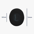 kwmobile Ohr Polster für Jabra Evolve2 65 / 65MS / Evolve2 40 / 40UC / Elite 45h Ohrpolster - Ersatz Ohrpolster - Kopfhörer Ersatzteile - Kopfhörer Ersatzpolster mit Cooling Effekt