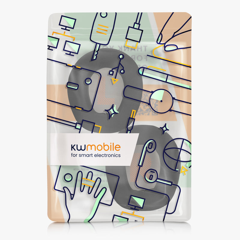 kwmobile Ohr Polster für JBL Quantum 300 / Quantum 200 Ohrpolster Ersatz Kopfhörer Ersatzteile mit Cooling Effekt