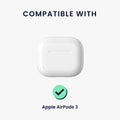 kwmobile In-Ear Kopfhörer Case für Apple AirPods 3 Hülle mit Karabiner - Headphones Case - Earphones Cover Etui