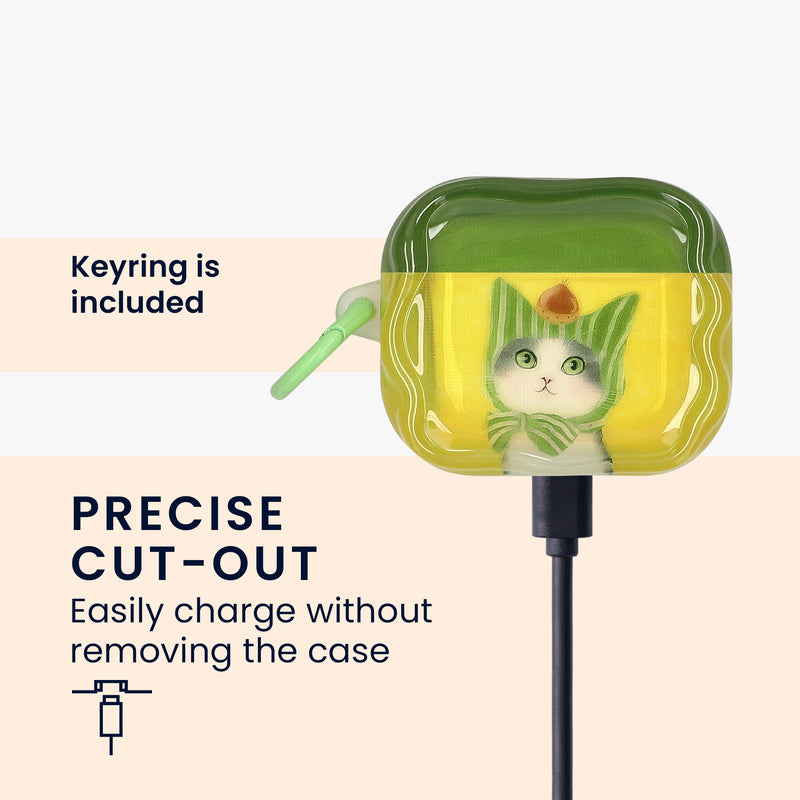 kwmobile In-Ear Kopfhörer Case für Apple AirPods 3 Hülle mit Karabiner - Headphones Case - Earphones Cover Etui