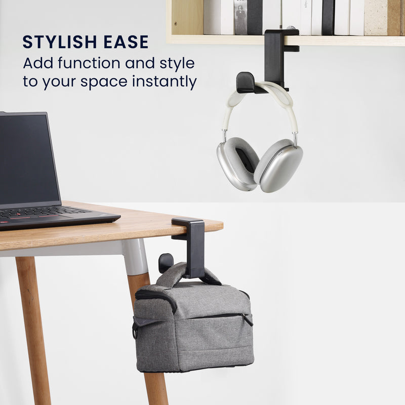kwmobile Kopfhörer Halter kompatibel mit Headset / Overear headphone Headset Halterung - Kopfhörer Halterung - Kopfhörerhalter Headset Halter Schreibtisch
