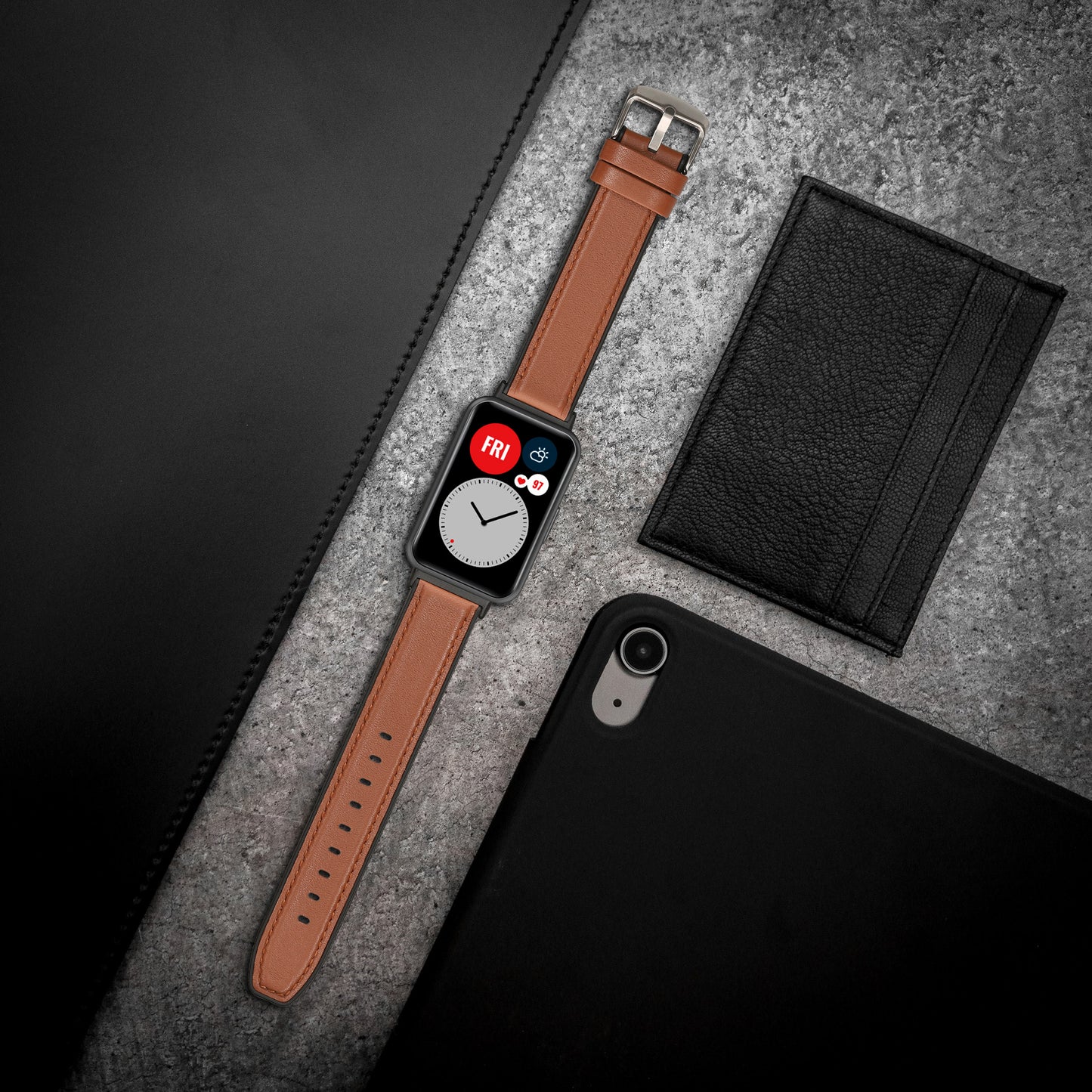 kwmobile Uhrenarmband für Huawei Watch Fit 2 Armband Ersatzarmband für Fitnesstracker mit Uhrenverschluss Wechselarmband Smartwatch