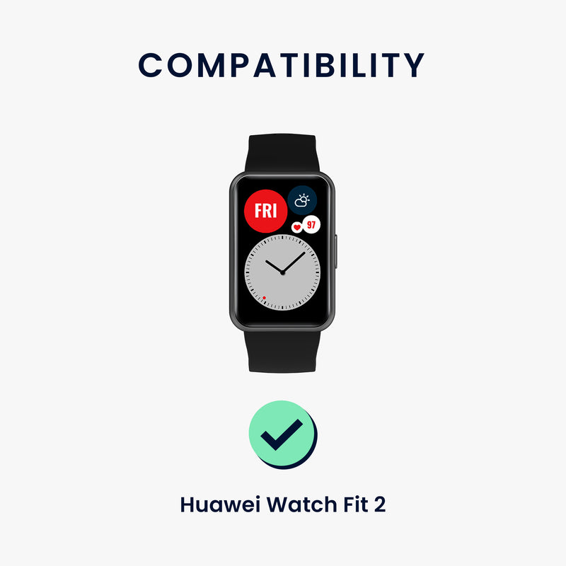 kwmobile Uhrenarmband für Huawei Watch Fit 2 Armband Ersatzarmband für Fitnesstracker mit Uhrenverschluss Wechselarmband Smartwatch