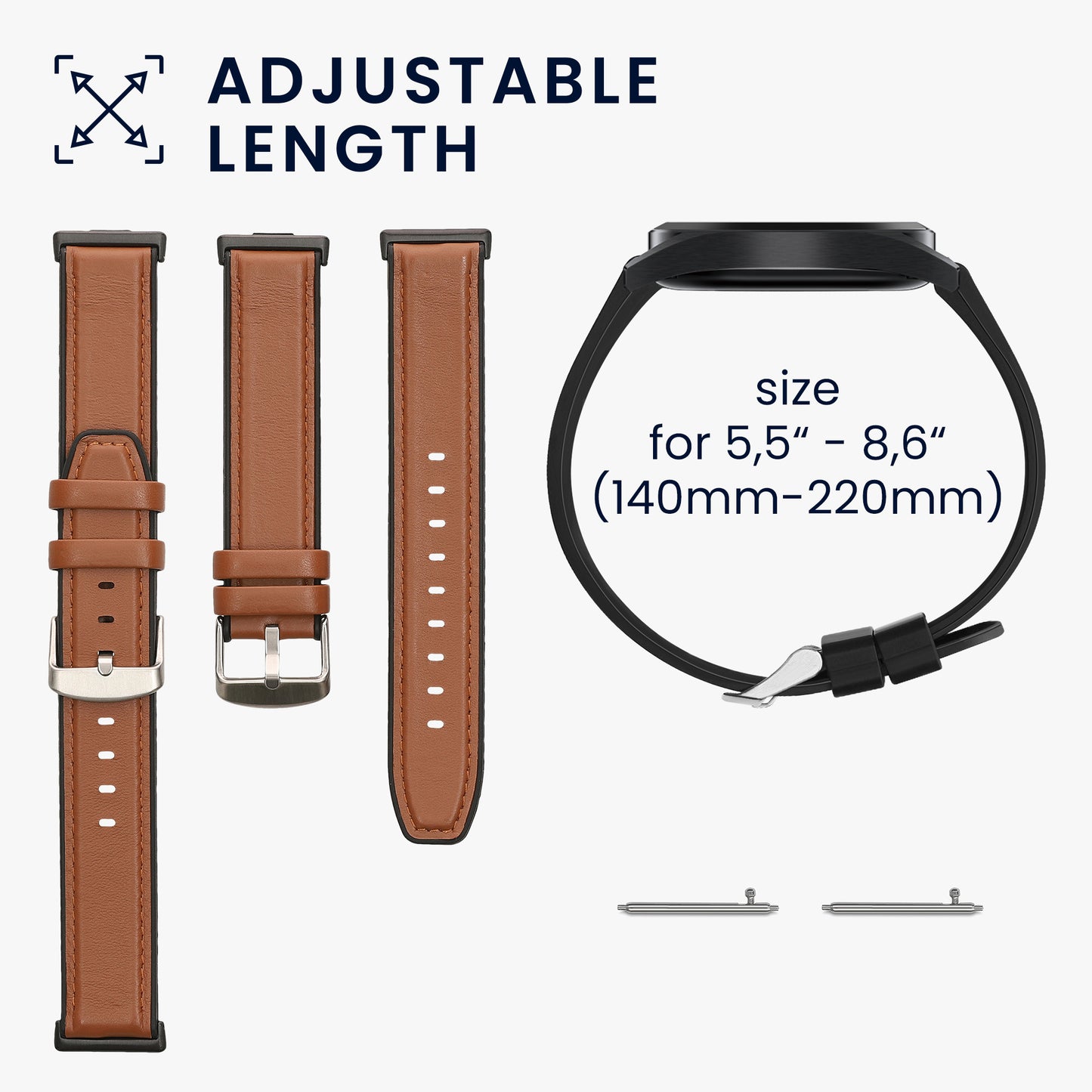 kwmobile Uhrenarmband für Huawei Watch Fit 3 / Fit 4 Armband Ersatzarmband für Fitnesstracker mit Uhrenverschluss Wechselarmband Smartwatch
