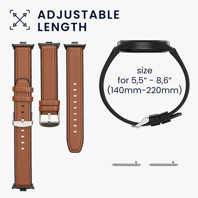 kwmobile Uhrenarmband für Xiaomi Redmi Watch 5 & 4 / Smart Band 8 Pro / Smart Band 9 Pro Armband - Ersatzarmband für Fitnesstracker mit Uhrenverschluss - Wechselarmband Smartwatch