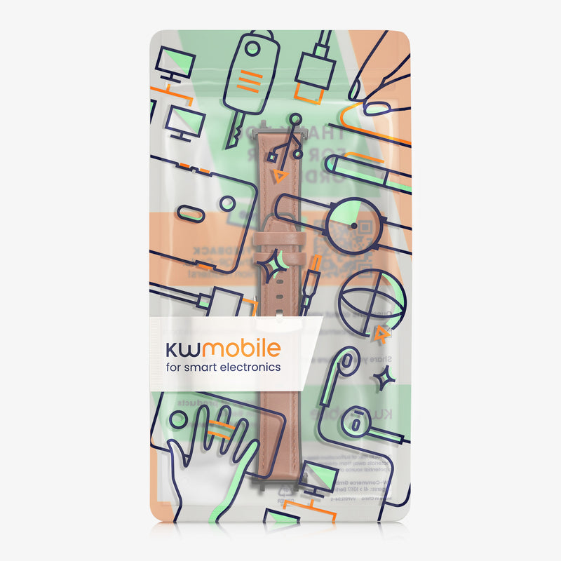kwmobile Ersatzarmband kompatibel mit Amazfit Active Edge (A2212) / Active Edge (A2213) Armband - Fitnesstracker Sportarmband mit Uhrenverschluss