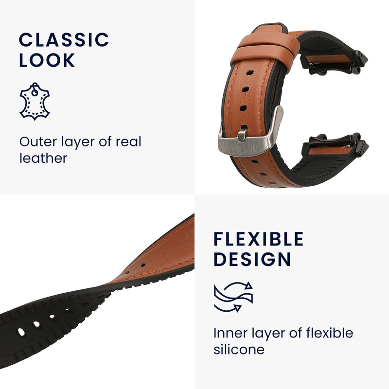 kwmobile Uhrenarmband für Amazfit T-Rex 3 - Ersatzarmband für Fitnesstracker mit Uhrenverschluss - Wechselarmband Smartwatch