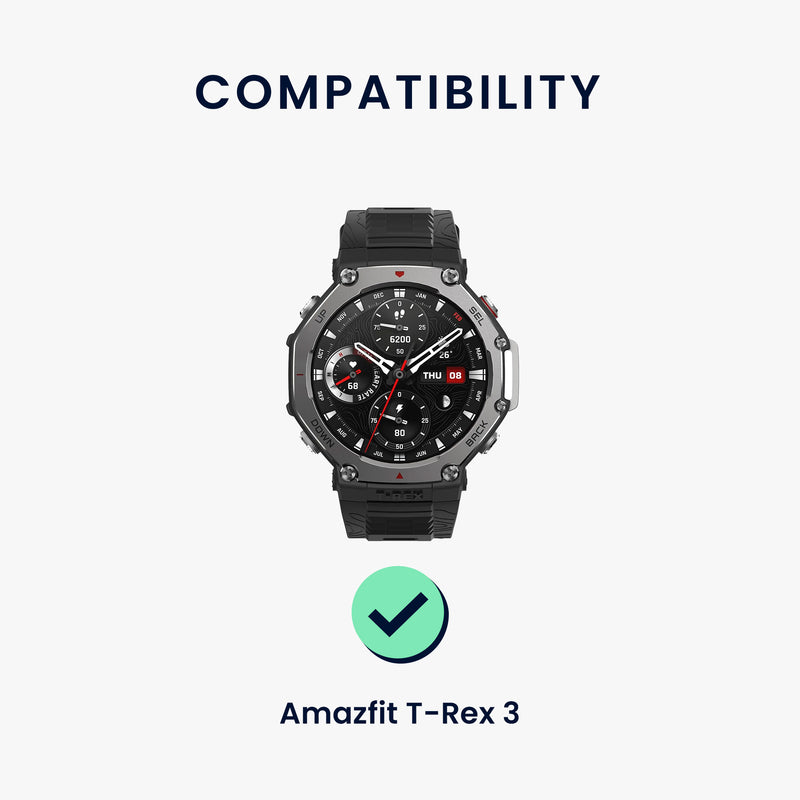 kwmobile Uhrenarmband für Amazfit T-Rex 3 - Ersatzarmband für Fitnesstracker mit Uhrenverschluss - Wechselarmband Smartwatch