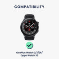 kwmobile Uhrenarmband für OnePlus Watch 3 / 2 / 2R / Oppo Watch X2 Armband Ersatzarmband für Fitnesstracker mit Uhrenverschluss Wechselarmband Smartwatch