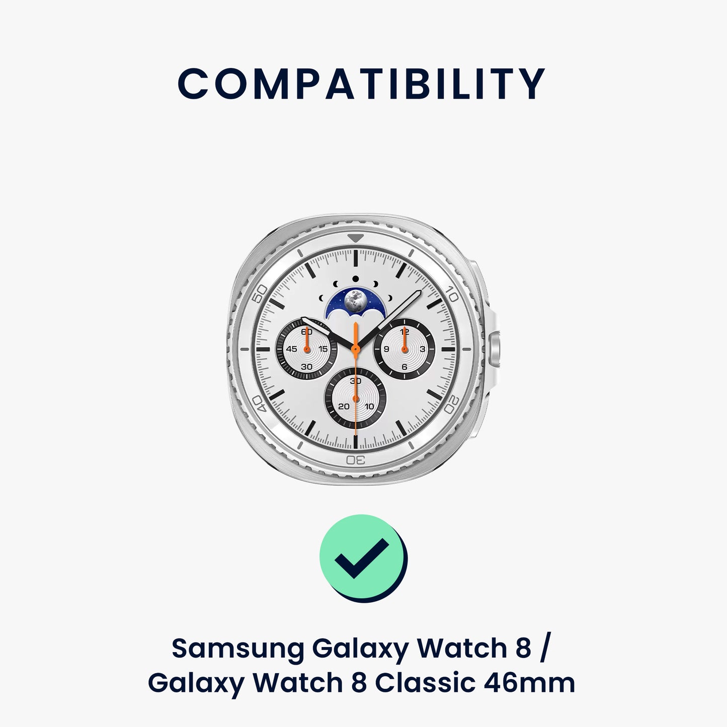 kwmobile Uhrenarmband für Samsung Galaxy Watch 8 Galaxy / Galaxy Watch 8 Classic 46mm Armband Ersatzarmband für Fitnesstracker mit Uhrenverschluss Wechselarmband Smartwatch
