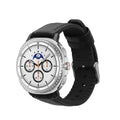 kwmobile Ersatzarmband kompatibel mit Samsung Galaxy Watch 8 Galaxy / Galaxy Watch 8 Classic 46mm Armband - Fitnesstracker Sportarmband aus Leder mit Uhrenverschluss - Schwarz Schwarz  [dsg02]
