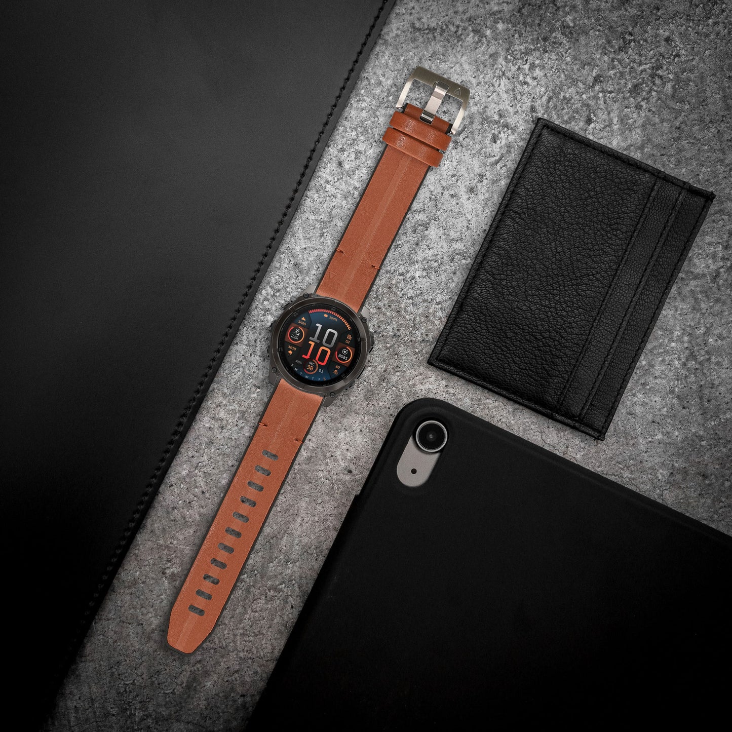 kwmobile Uhrenarmband für Garmin 22mm Fenix 8 47mm / Tactix 8 47mm / Instinct 45mm / Epix Armband - Ersatzarmband für Fitnesstracker mit Uhrenverschluss - Wechselarmband Smartwatch