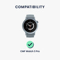 kwmobile Displayschutzfolie kompatibel mit CMF Watch 3 Pro Folie Schutzfolie für Fitness Tracker robuster Displayschutz