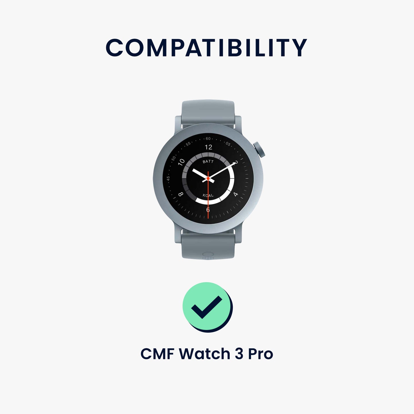 kwmobile Displayschutzfolie kompatibel mit CMF Watch 3 Pro Folie Schutzfolie für Fitness Tracker robuster Displayschutz