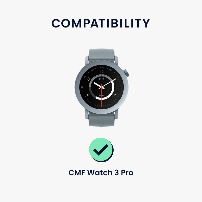 kwmobile Displayschutzfolie kompatibel mit CMF Watch 3 Pro Folie Schutzfolie für Fitness Tracker robuster Displayschutz