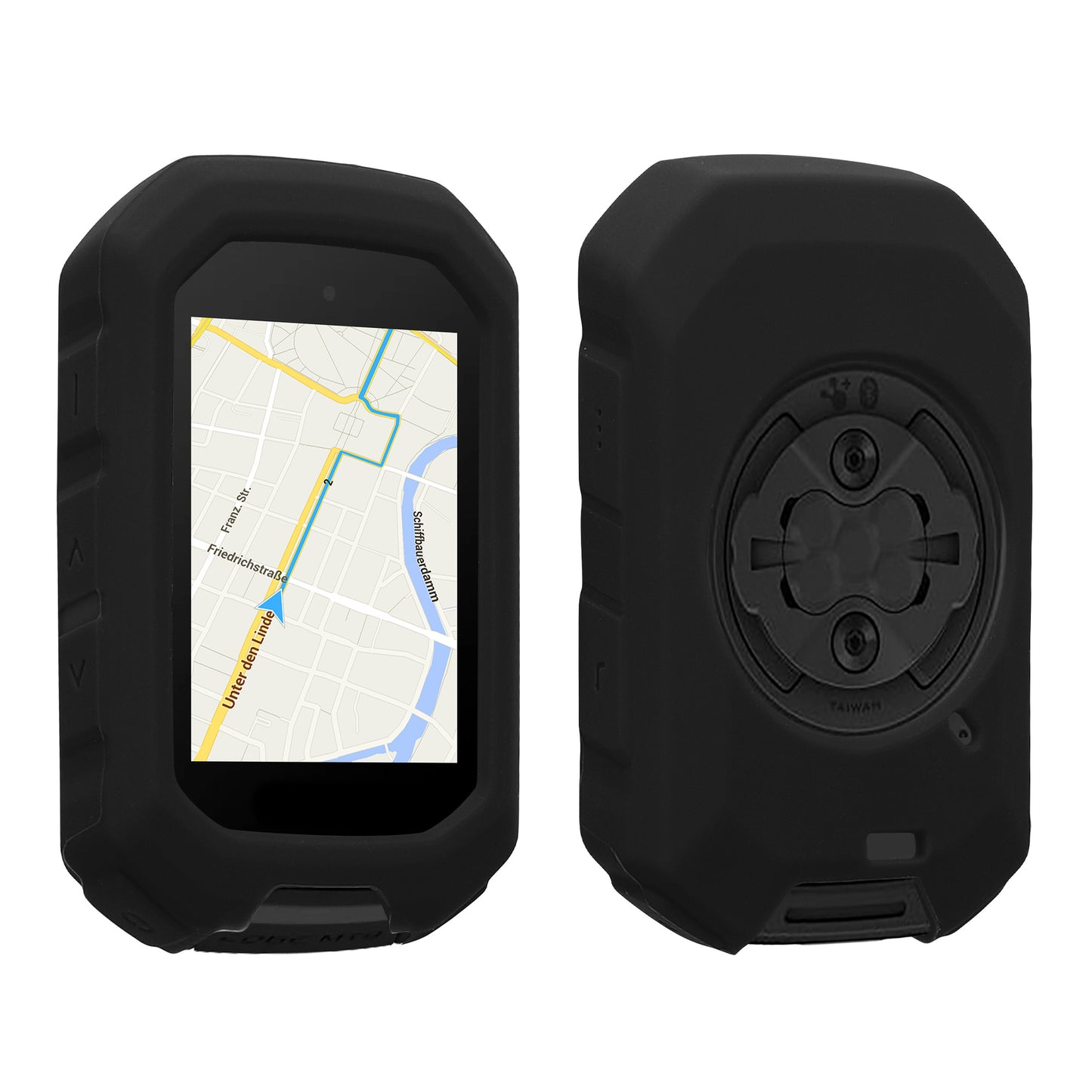kwmobile Hülle kompatibel mit Garmin Edge MTB - Silikon GPS Fahrrad Case Schutzhülle Schwarz  