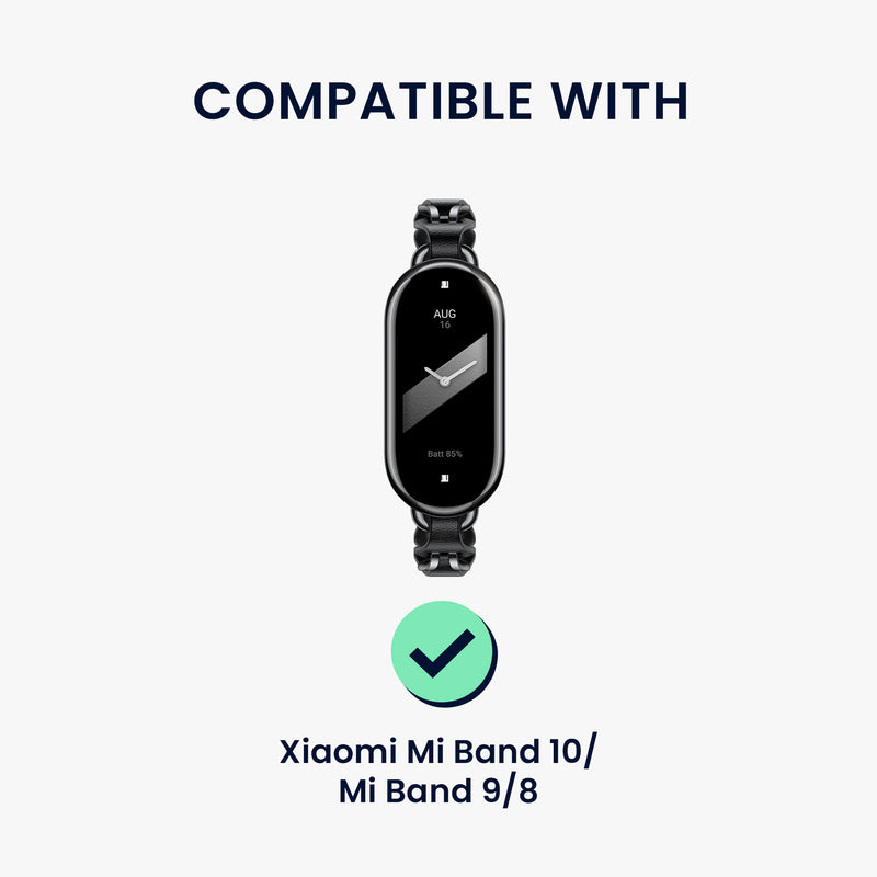 kwmobile Ersatzarmband kompatibel mit Xiaomi Mi Band 10 / Mi Band 9 / 8 Armband - Fitnesstracker Band mit Magnetverschluss Orange